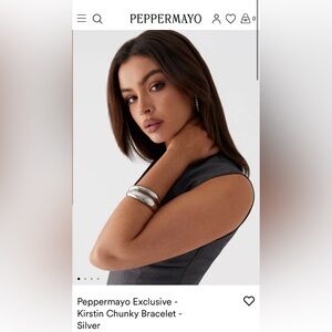 Silver Peppermayo arm band